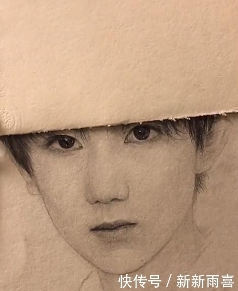 素描画|美术生给“王源”重新设计头发,开头别毁我小源,结束画卖给我吧