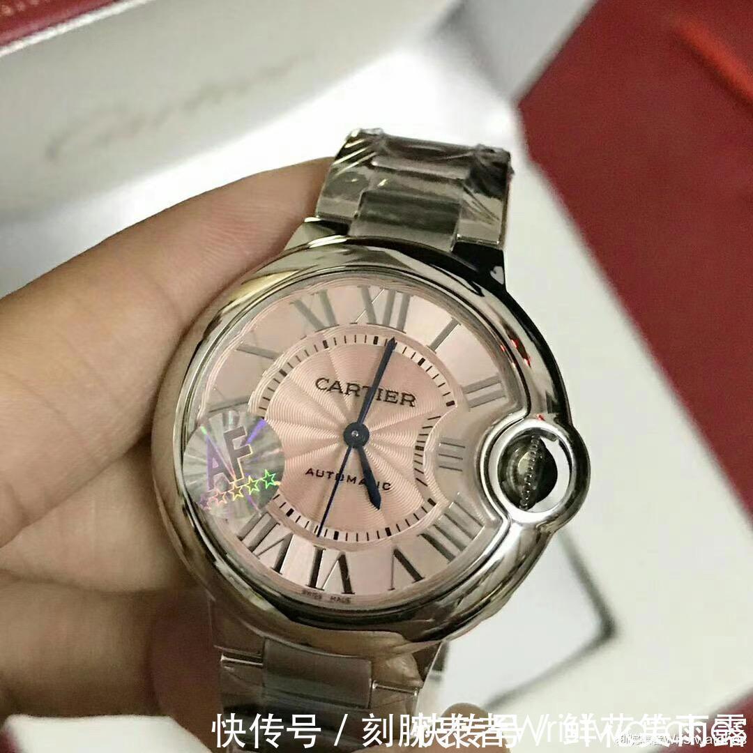 af厂 AF厂卡地亚蓝气球33mm粉盘076原装机芯对比正品乱真吗?