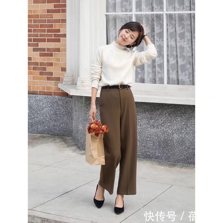 穿搭|试过了那么多的裤子,还是觉得高腰款式最百搭,显高显瘦还时髦!