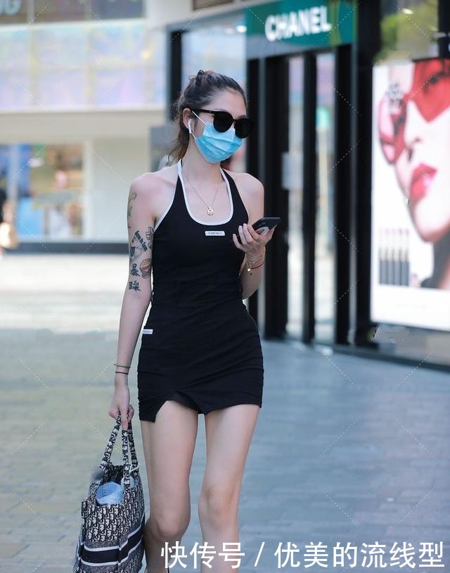 吊带裙|黑色吊带裙的修身裙,凉爽舒适,很容易搭配