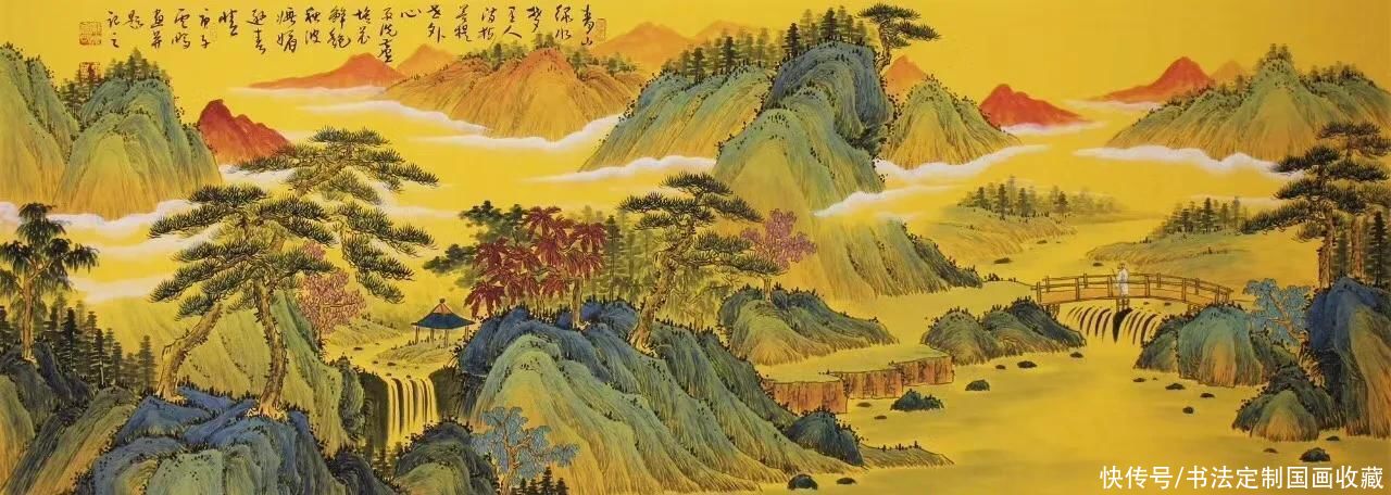 书法定制《梅兰竹菊，厚德载物》，国画收藏仿古色山水精品系列