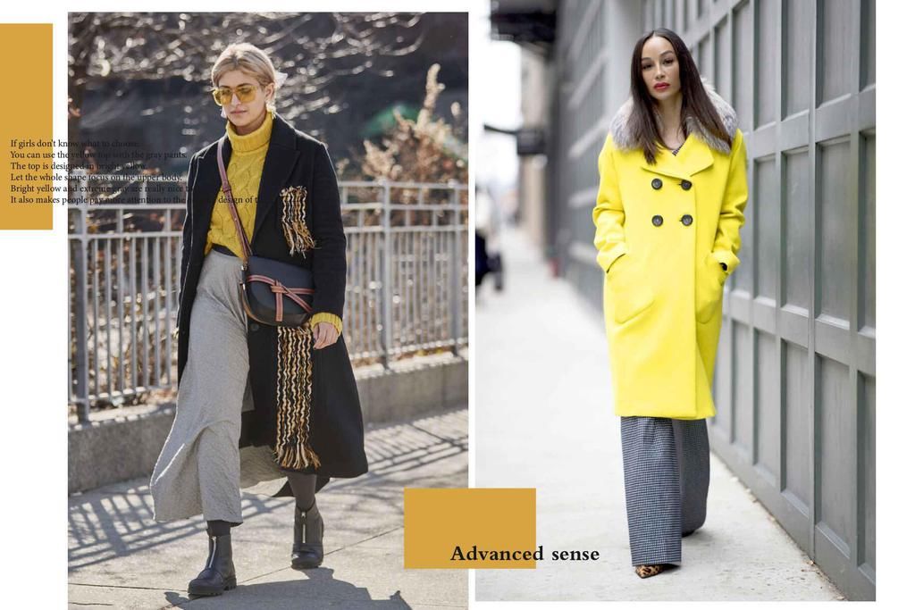 过年别穿红色了，今年明亮黄+极致灰才是C位，随便一穿就很时髦