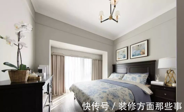 壁灯|86㎡简约小美式轻盈优雅的暖心之家,点缀绿植打造舒适精巧场域