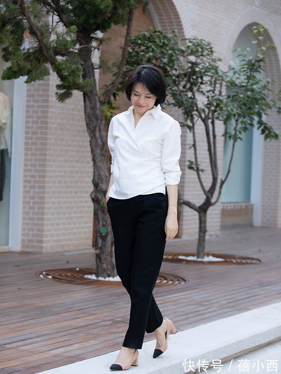 颜色|女人过了40岁尽量少穿花俏衣服,试试这些极简衬衫,时髦显气质