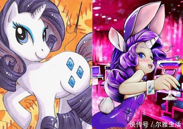 紫悦|小马宝莉：小马们变身美食代言人，紫悦是爱心拼盘，云宝爱冰淇淋