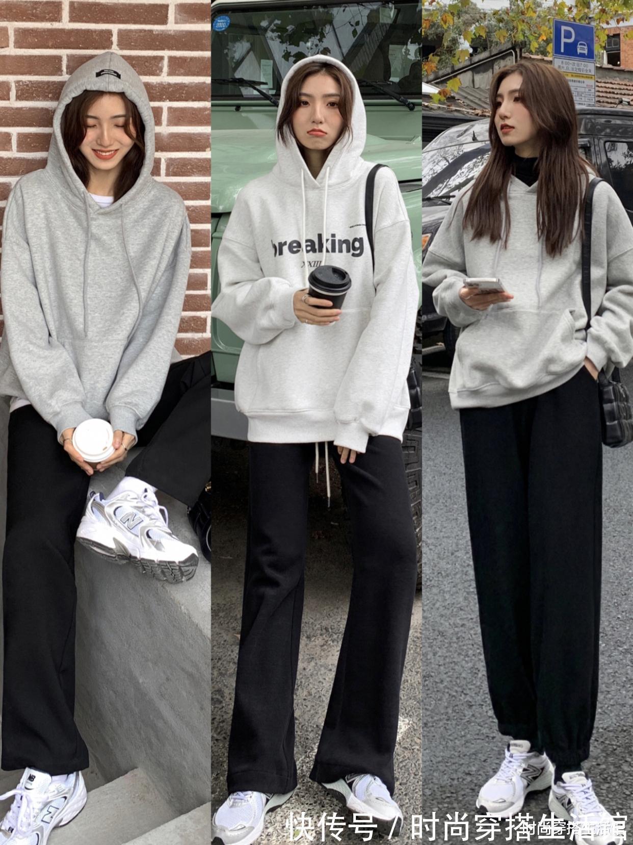 百搭 春回大地,卫衣怎么搭好看又显瘦?试试这样穿,可盐可甜又显气质