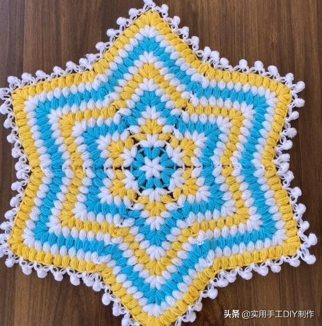 新手#「针织作品」32款只用到一种针法织出来的美垫子,新手留存备用