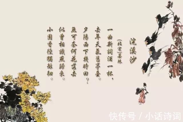 浣溪沙|一曲新词酒一杯,晏殊在暮春时写的这首婉约词,读来很唯美很伤感