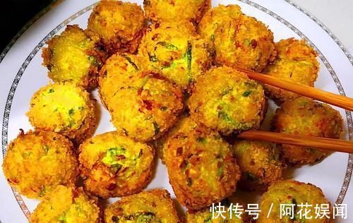 丸子|炸萝卜丸子，用面粉淀粉都不对，加这2样，金黄酥脆，凉了不发软