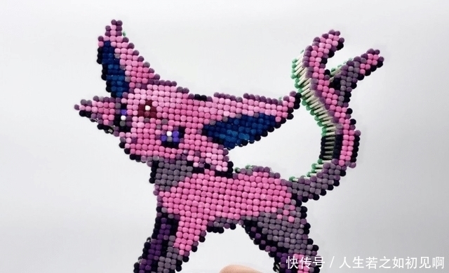 棉棒|用小棉棒还原宝可梦,神韵、肉感全都有,除了不会动简直一模一样