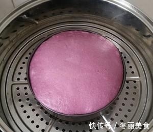 3个紫薯,1块南瓜,不用揉面,简单搅一搅,做层层松软的发糕