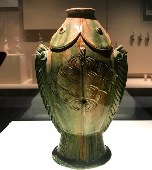 三彩双鱼瓶&丨古玩杂项丨三彩双鱼瓶