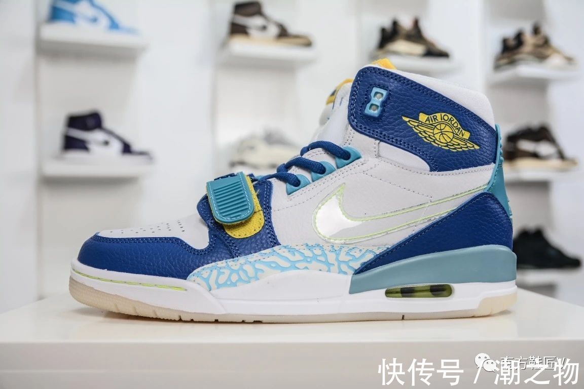 r?活力十足,Air Jordan Legacy 312 冰蓝鸳鸯配色,潮人必备