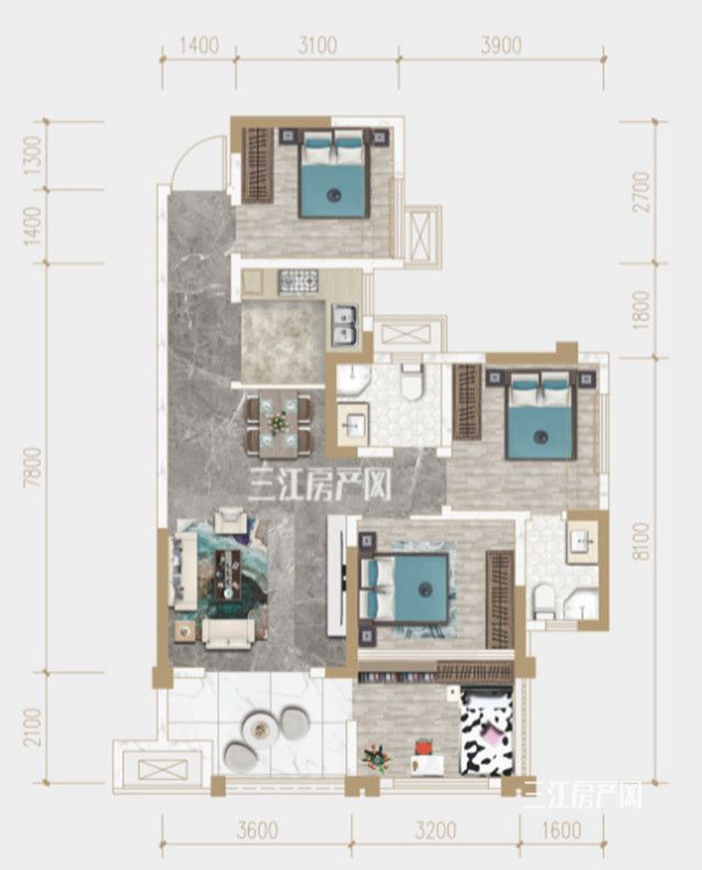 均价|建面不到100m2，可做4房！宜宾这些户型，多是7000+元/㎡