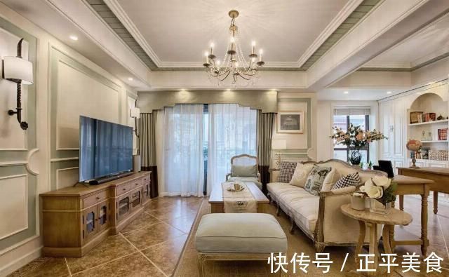 甜面包|108㎡美法混搭风,浪漫的诗意,营造了舒适时尚家居