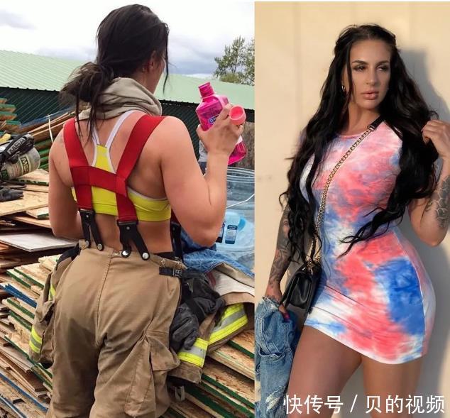 健身|美女消防员，健身后变成曲线女神，这就是健身的理由