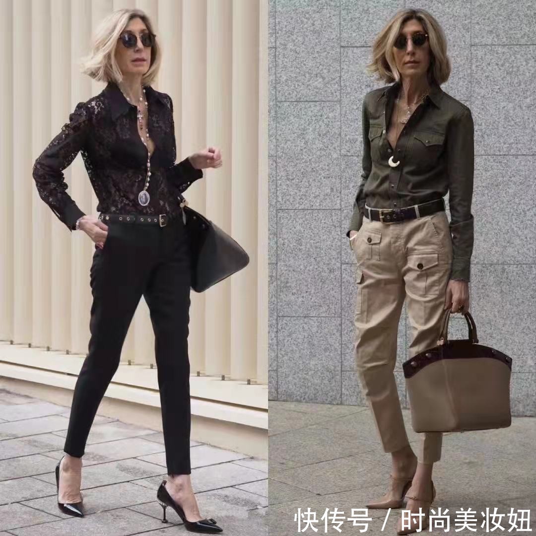 惊艳|50岁普通奶奶太惊艳,相貌平平却很高级,靠穿搭赢得体面