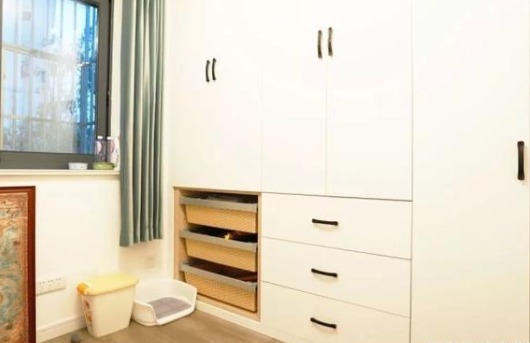 全身镜|90后夫妇58平米的家,全屋都是柜子,每个空间都好喜欢,精致漂亮