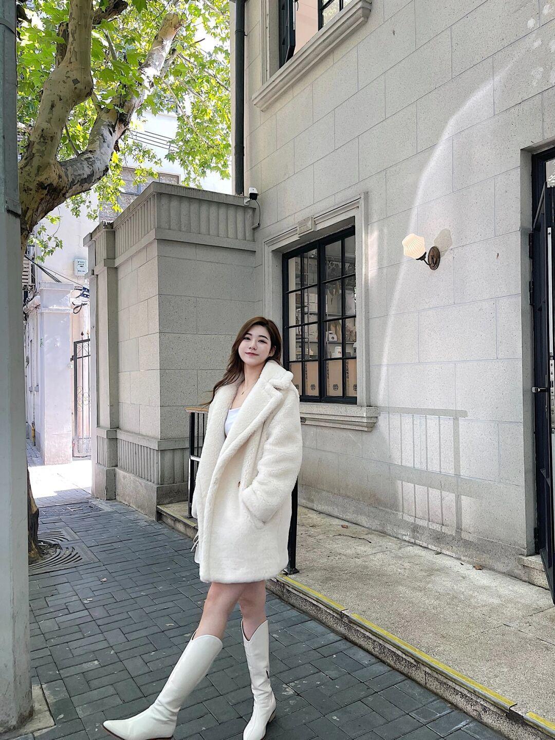 白色|今年冬天来一件“泰迪熊”外套吧!长短皆可,只需备上这4色