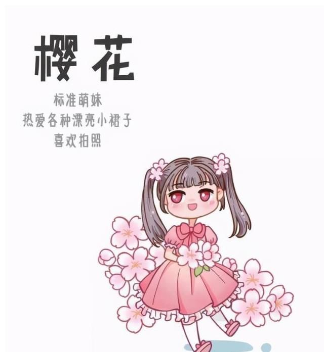 花朵化身为二次元美少女，让你选一个做女友，你会选择谁呢？