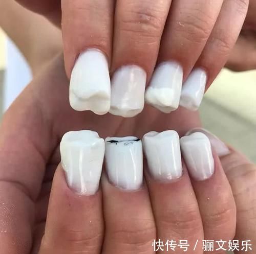 世界上最“奇葩”的美甲,牙齿、奶牛和红酒,网友原谅我见识少