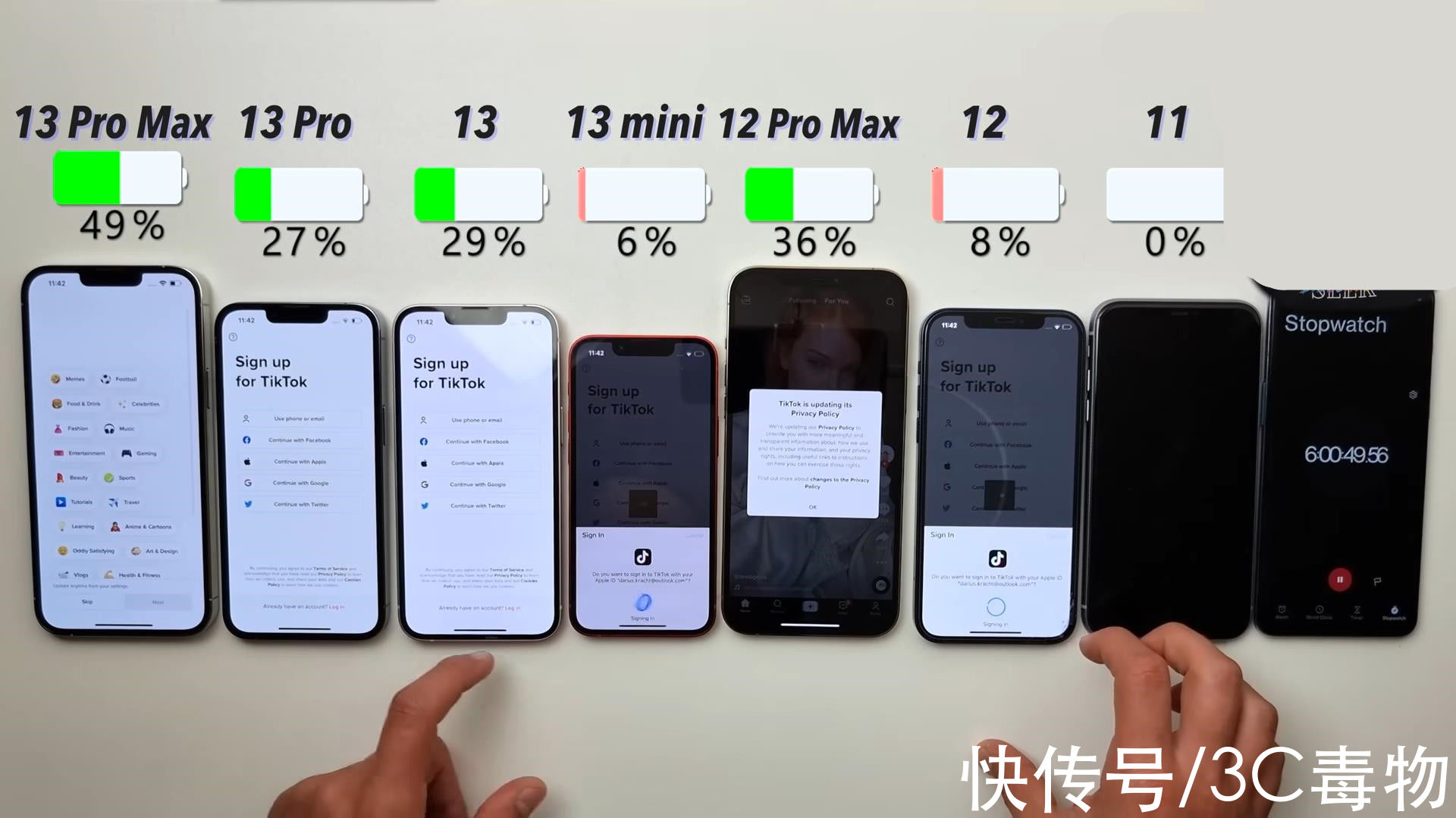 iphone13|7部iPhone续航测试：iPhone13排名第三13Pro排名第四，第一名很强