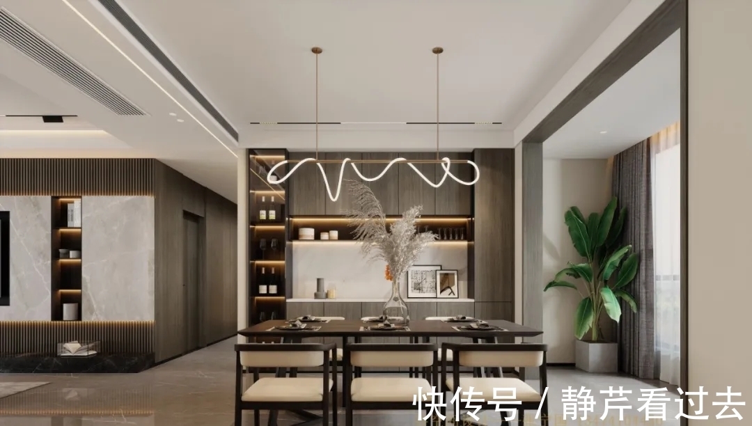 西安谷|西安谷空间设计:简练质感高级灰的奢,碧桂园翡翠华府215㎡设计