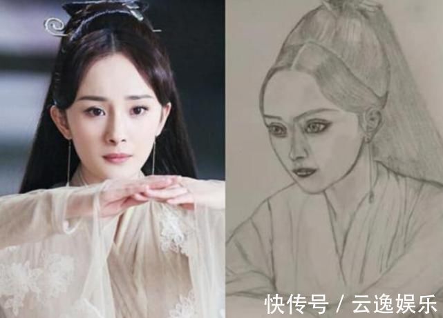 杨幂$当“菜鸟”美术生画明星,赵丽颖眼睛像铜铃,肖战与画像毫无关系