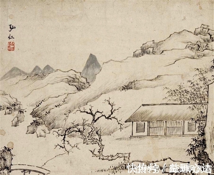 清四僧|清冷疏旷,超然物外,清代画家弘仁山水画欣赏