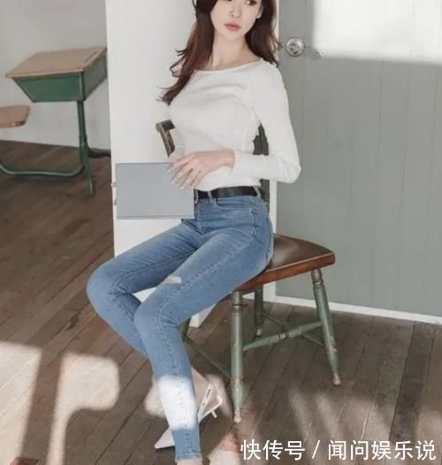 青春|美女穿搭:牛仔裤的优雅气质,青春活力,青春朝气和昂扬的淑女风