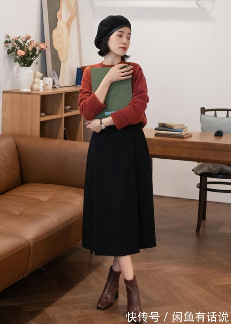 颜色|中年女人穿红毛衣是扮嫩?学38岁阿姨这样穿,选对颜色是关键