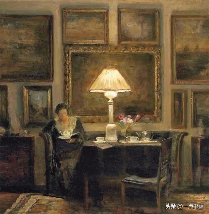 女人$油画里那些读书女人,那一刻全世界都是安静的