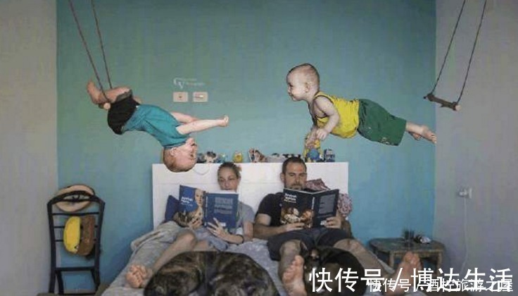 小孩|爸爸骑自行车带双胞胎,宝宝们在后座打瞌睡,妈妈笑称活着就好