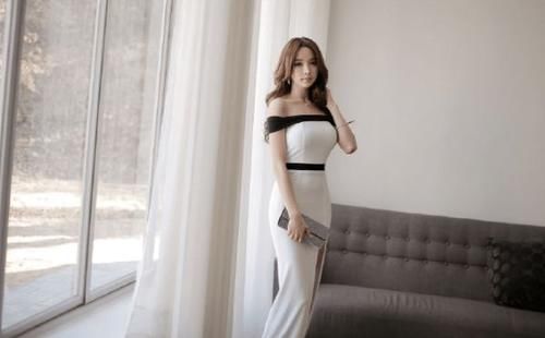 美女|拥有傲人身材的美女，穿上包臀裙充满了性感，突显十足女人风情