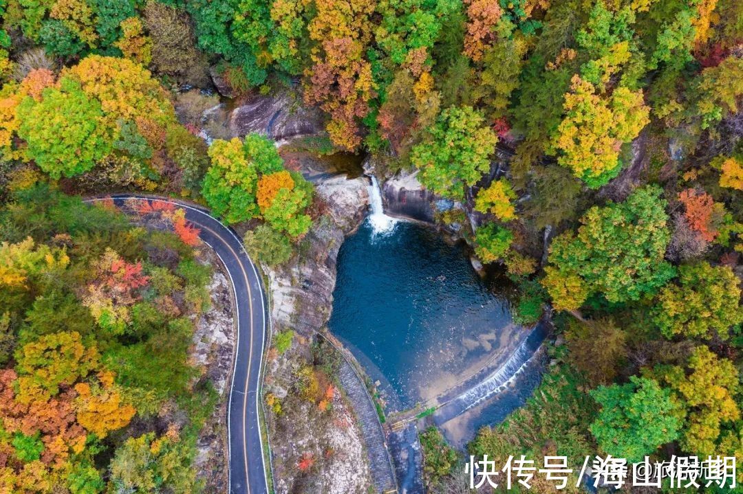 秋天|秋景雪景争相斗艳！洛阳白云山迎来今年秋天的第二场雪