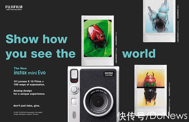 胶片|富士胶片推出更实用的 Instax Mini Evo 拍立得相机