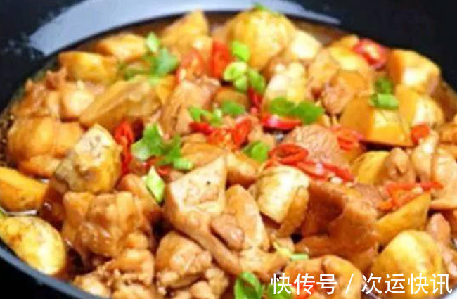 油菜|美食推荐白茨菇烧鸡块,黄豆酱蒸鱼,芹菜花生米,香菇扒油菜