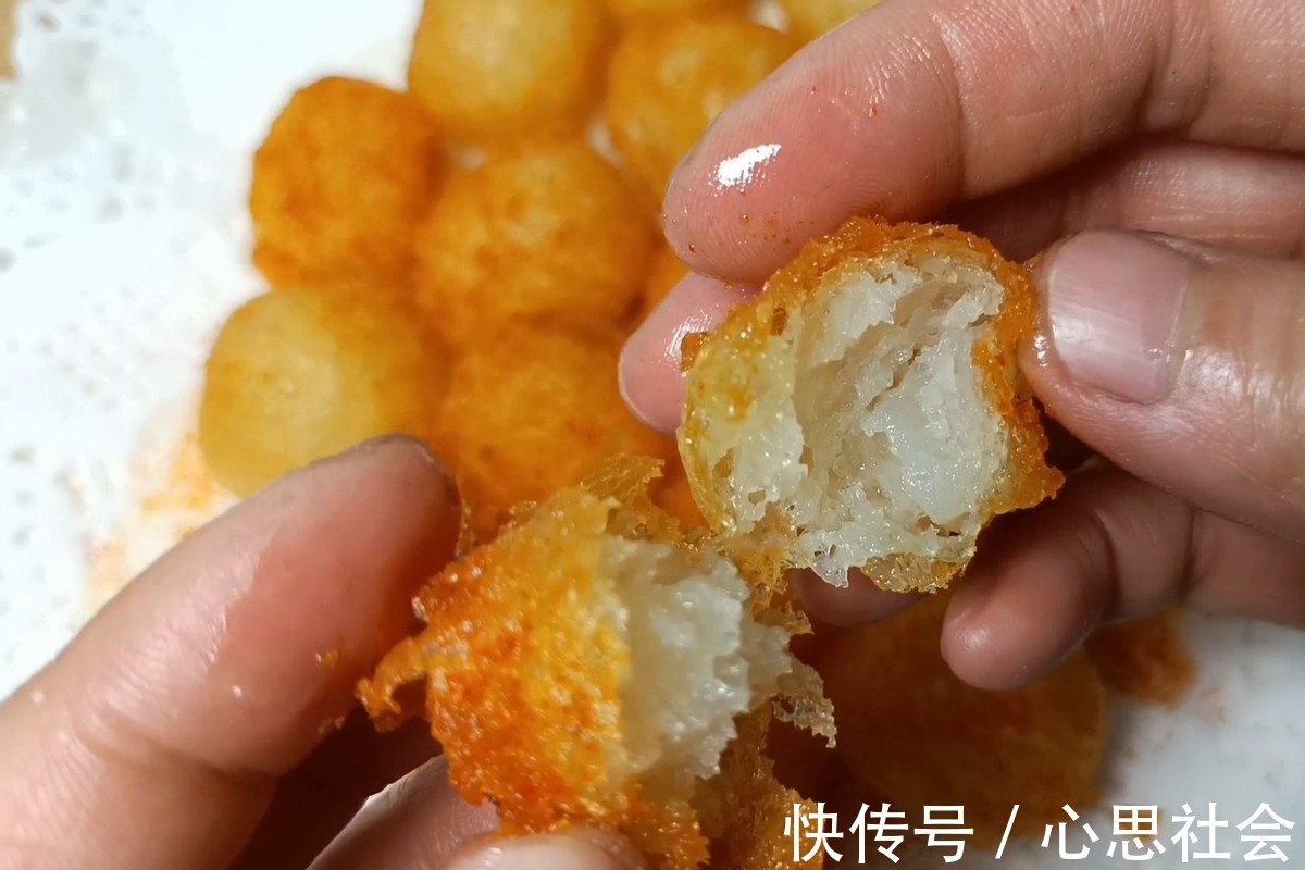 油温|土豆不要只会做薯片,油炸土豆球外酥里嫩,小孩子很喜欢吃