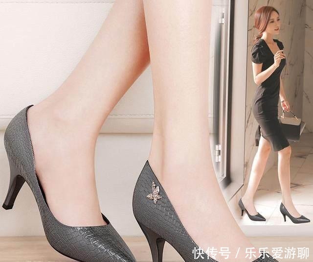 高挑|细跟尖头高跟鞋,随意的搭配让你看起来更加高挑显瘦