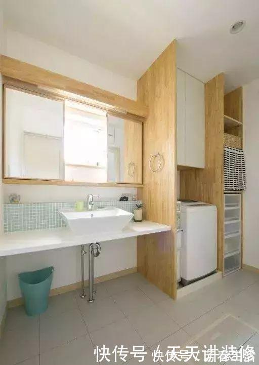 洗衣机|卫生间洗衣机摆放设计，小空间的完美利用，不拥挤又美观