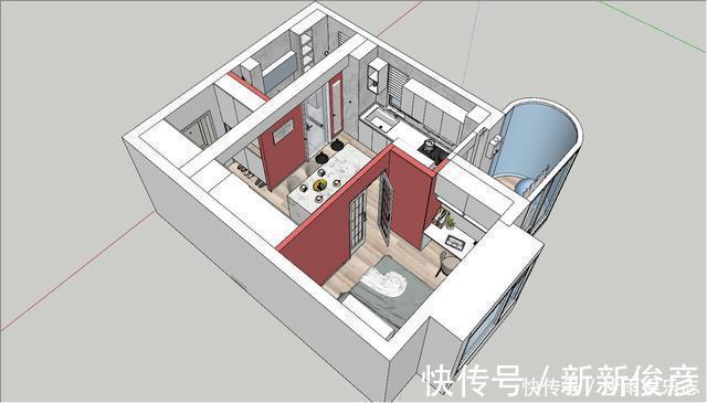五脏|一个人住，怎么舒服怎么来！43㎡，麻雀虽小五脏俱全