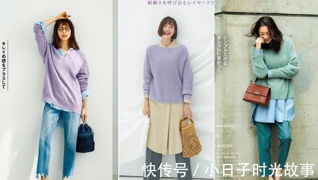 衬衫 穿得最多的毛衣,今年冬天流行叠搭“飘带衬衣”,精致优雅又洋气!