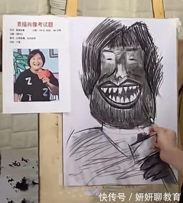 贾玲!美术生画贾玲素描头像,被网友称为“灵魂画师”,直言赶紧换专业