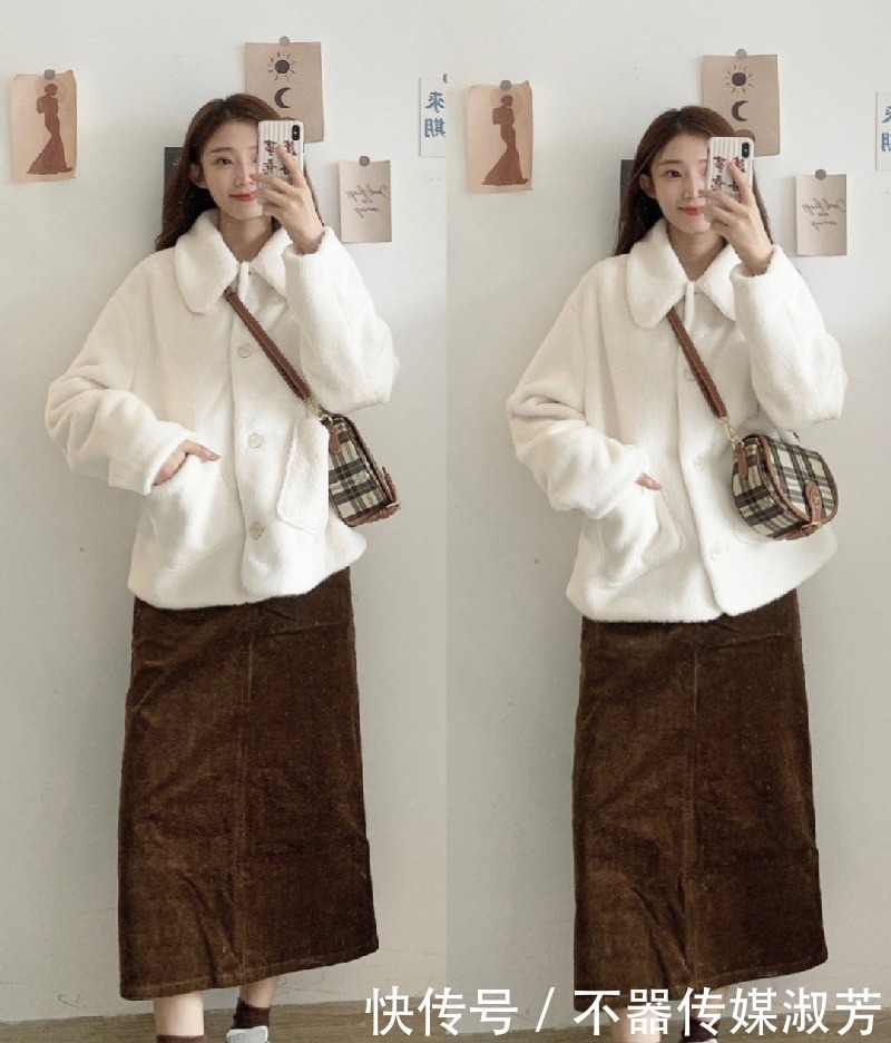 技巧|小个子秋冬棕色系穿搭,小个子的穿搭技巧,这样穿真的很好看的