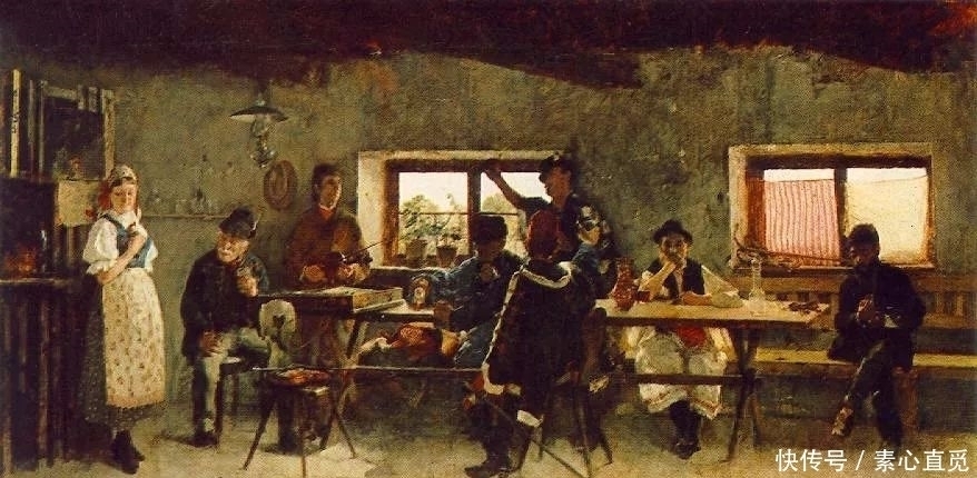 古斯塔夫|匈牙利油画家，西蒙·霍尔科西，油画作品欣赏