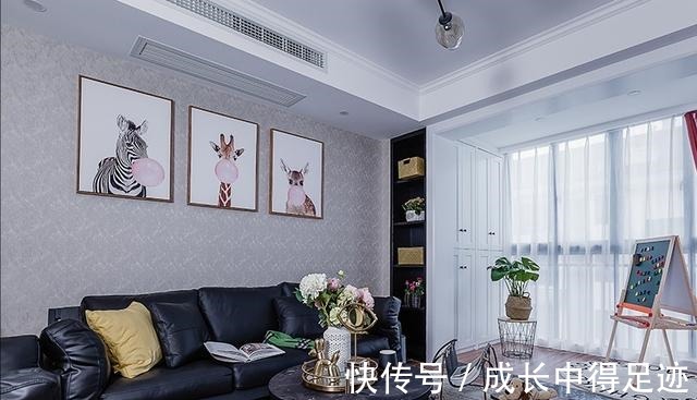 复古风|133㎡北欧复古风新家,胡桃木和金属搭配出不一样的时尚感空间!