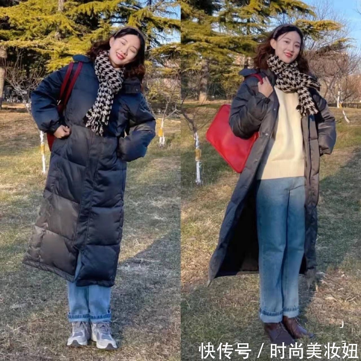 单调感 “羽绒服”这么穿太好看了，保暖实用又时髦，照着穿美翻了