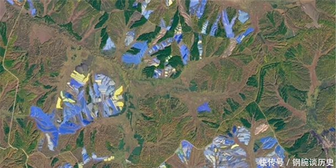 n美国卫星拍到的东北,出现大面积的蓝色和黄色区域,这是咋回事?