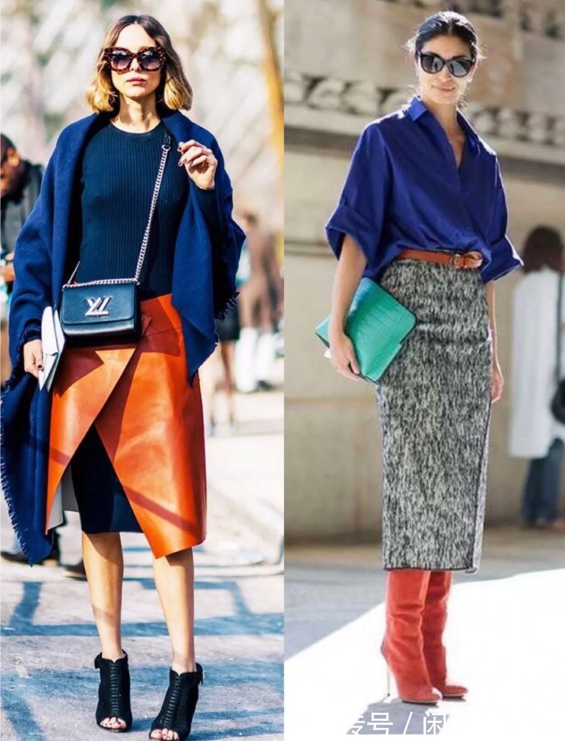 亮色|女人到中年少穿黑白灰!试试用“黄+蓝”点亮秋冬季,优雅又高级