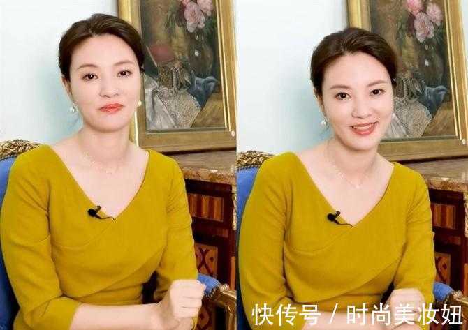 穿搭|刘芳菲不愧是央视“气质”主持,穿黄色连衣裙端庄优雅,太漂亮了